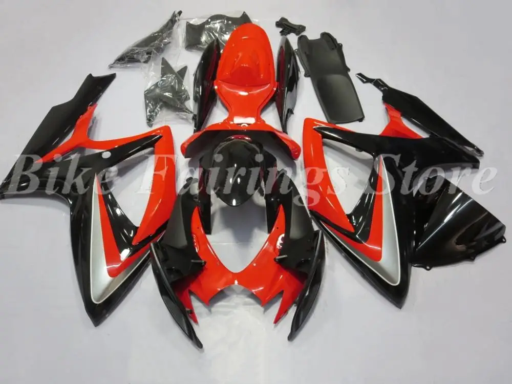 

Top Injection Molding New ABS Full fairings kits Fit For Suzuki GSX-R600 GSX-R750 K6 2006 2007 Bodywork set Custom Orange Black