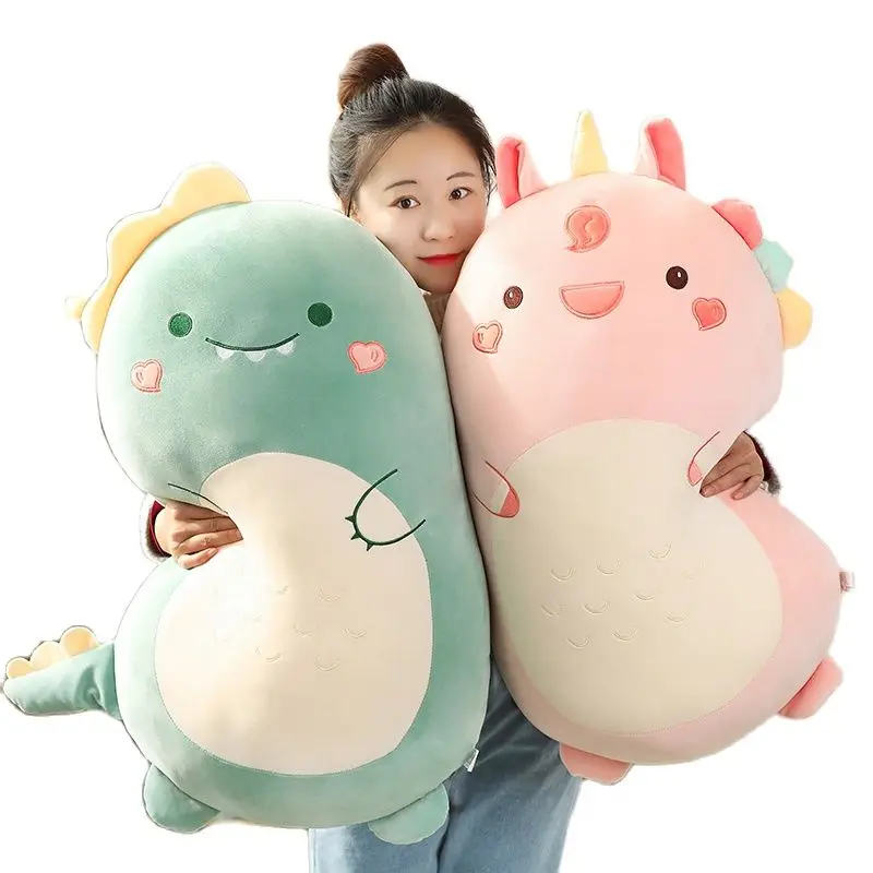 

Super Soft Cartoon Animals Plush Toy Pillow Stuffed Pink Unicorn Dinosaur Bunny Husky Dog Hug Throw Pillow Bed Waist Cushion