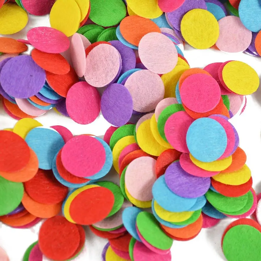 

500pcs Round felt patches fabric pads accessory patches circle felt pads, fabric flower Accessories