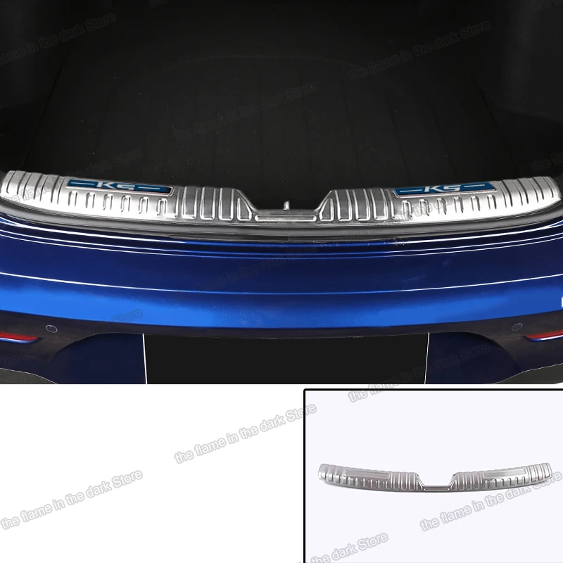 

Lsrtw2017 Stainless Steel Car Trunk Sill Cover Threshold Protector for Kia K5 Optima 2020 2021 Rear Door Accessories Auto