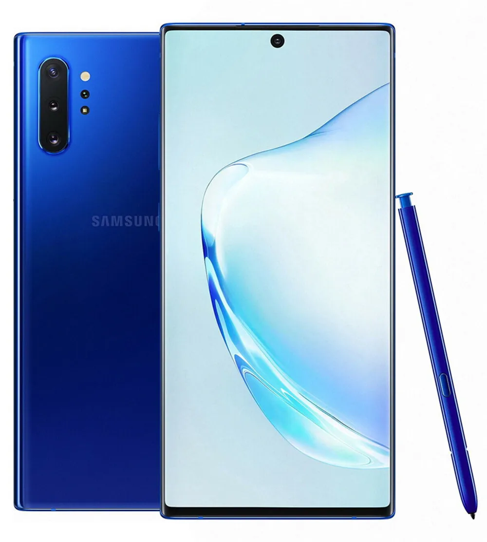 Новый разблокированный сотовый телефон Samsung Galaxy Note10 + Plus 5G N976N 95% дюйма 6 8 Гб ПЗУ 12