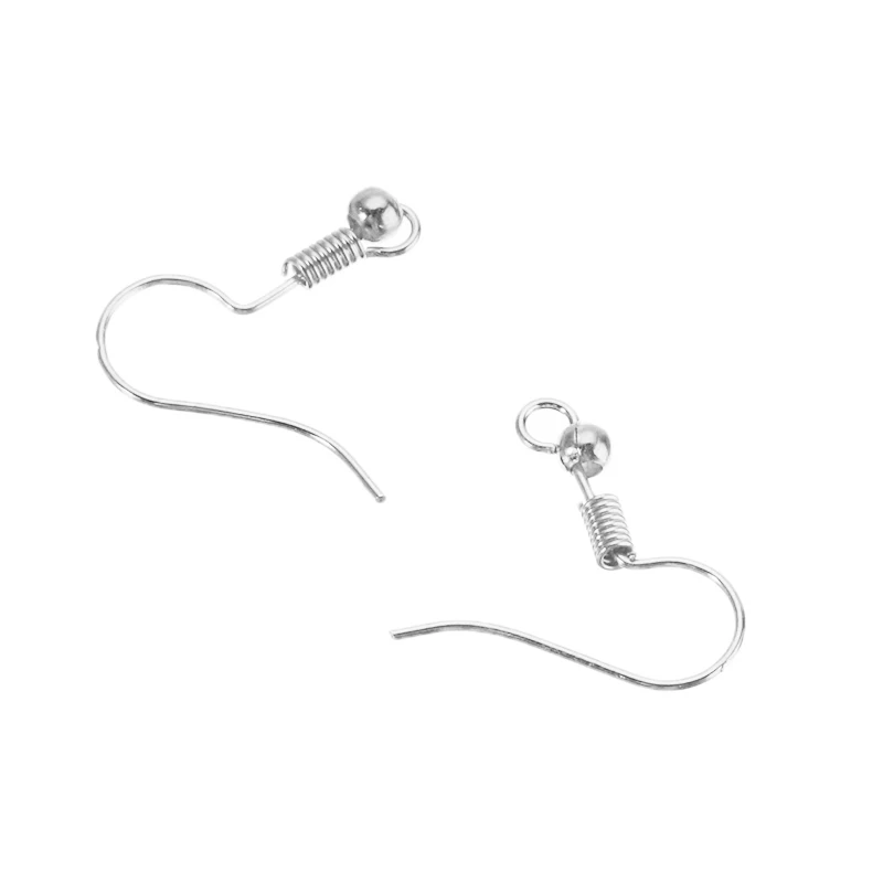 100 шт./компл. уха провода Ушные крючки Золото Серебро Бронза с черным покрытием