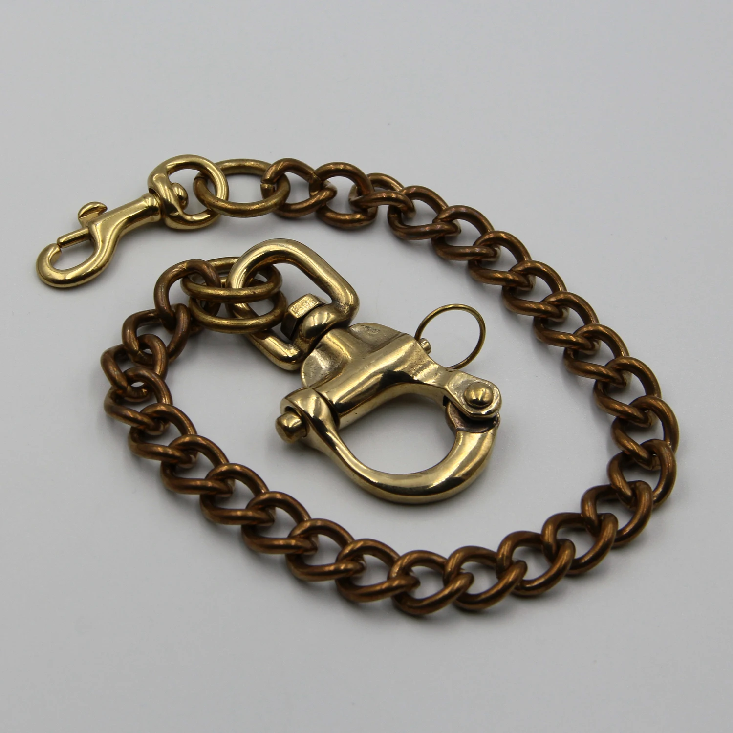 

Premium Key Holder Organizer&Chain Lanyard,Luxury Gifts Keychain,Copper Wallet Chain