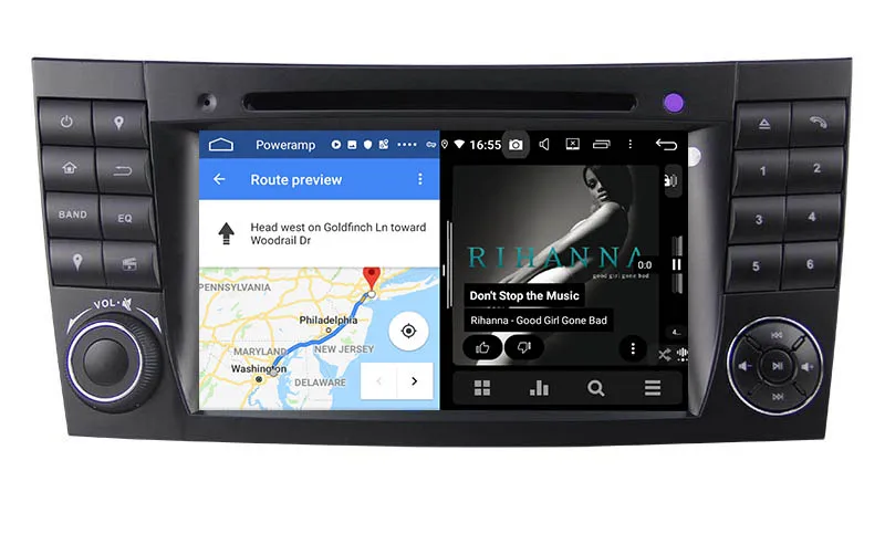 Belsee экран Android 9,0 головное устройство радио авто навигация Авторадио Стерео Mercedes CLS класс W219 g-класс W463 e-класс W211