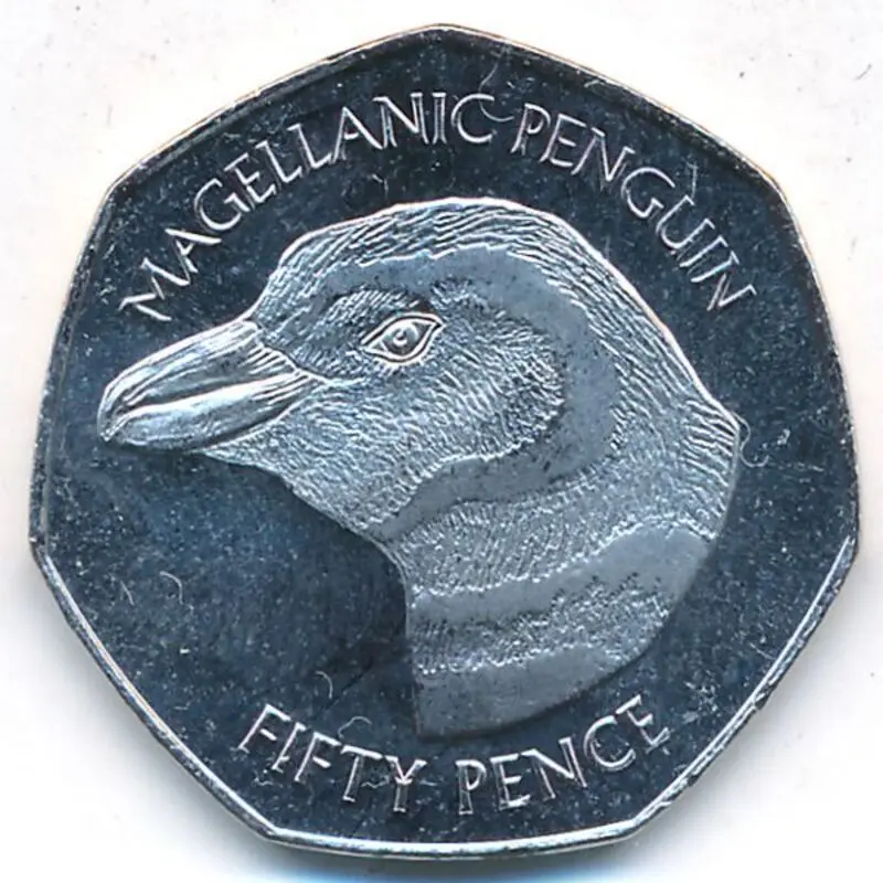 50 islands. Фолклендские острова 50 пенсов. Монеты Фолклендских островов. Фолклендские пингвины 50 пенсов медь-никель. Фолклендские острова 50 пенсов, 2021.