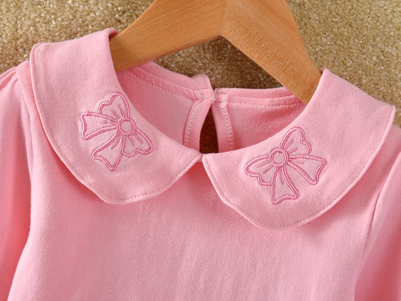 baby girls clothes spring t-shirts long-sleeve lovely princess tshirt cotton o-neck female children clothing top tees