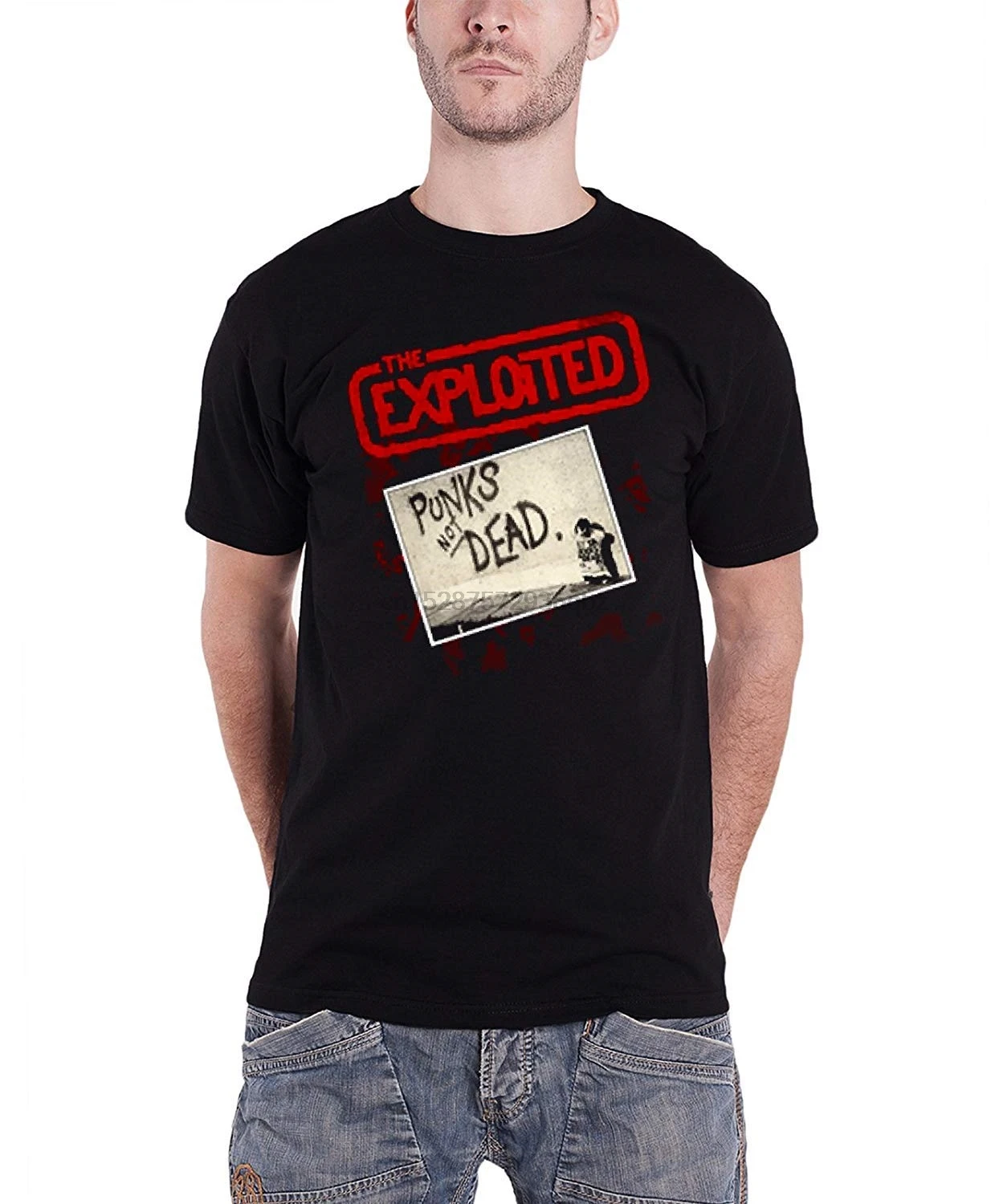 

The Exploited T Shirt Punks Not Dead Mens Black