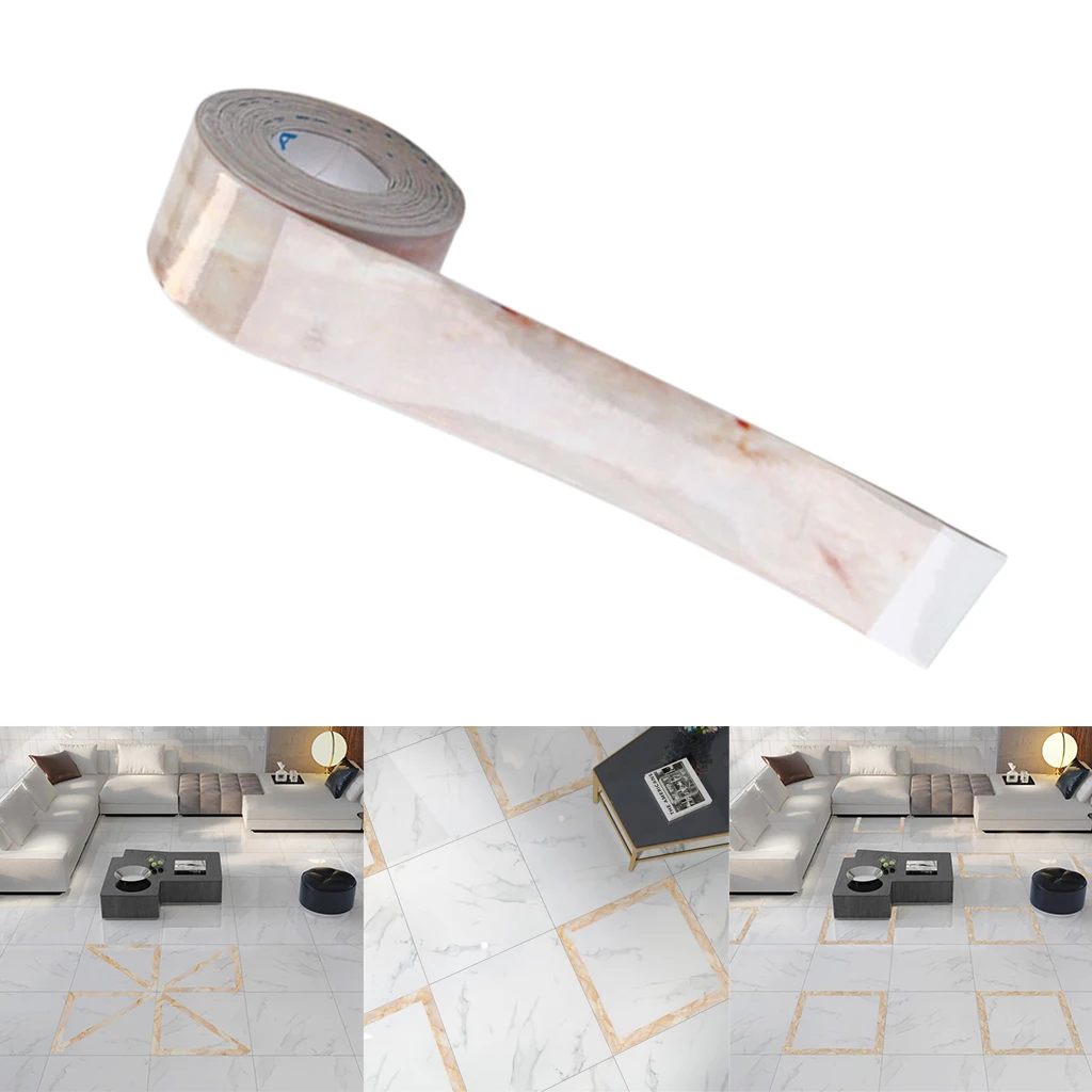 Домашний декор 5 м * 2 см зазор водонепроницаемая фольга лента золотой серебряный