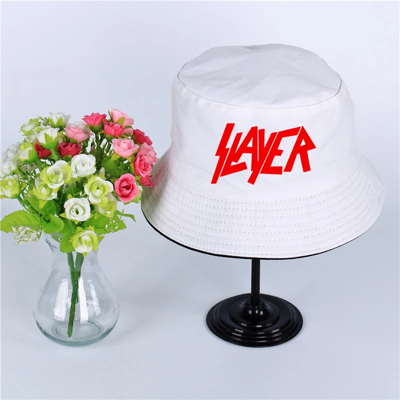 С логотипом Slayer летняя шляпа Для женщин мужские Панама-истребительница дизайна