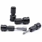 Переходник для торцевых ключей, 1 шт., набор гаечных ключей, преобразователь привода, ударный инструмент, от 12 дюйма до 14 дюйма, с шестигранным храповым механизмом