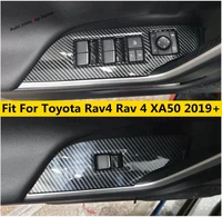 door handle holder window lift button switch cover trim for toyota rav4 rav 4 xa50 2019 2020 2021 2022 interior kit
