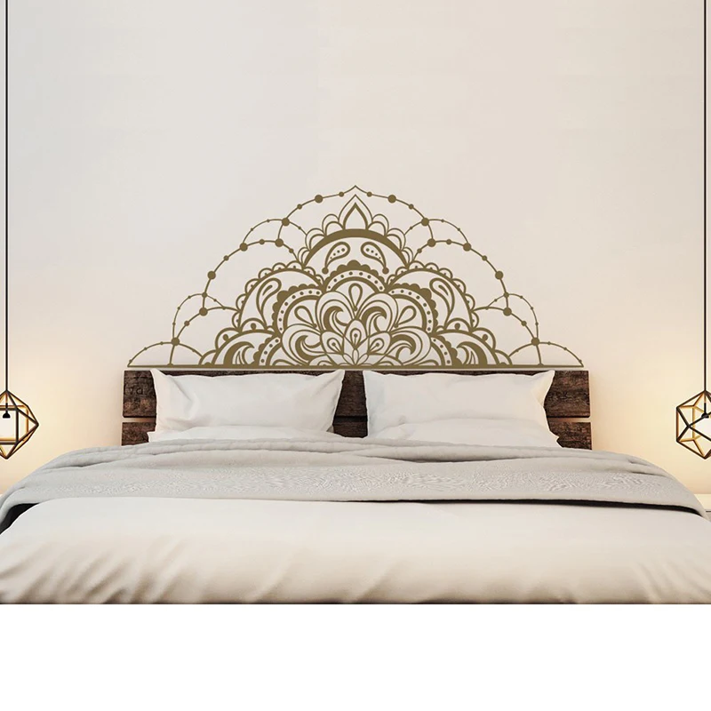 Половина Мандала виниловые наклейки на стены для спальни наклейка автомобиля