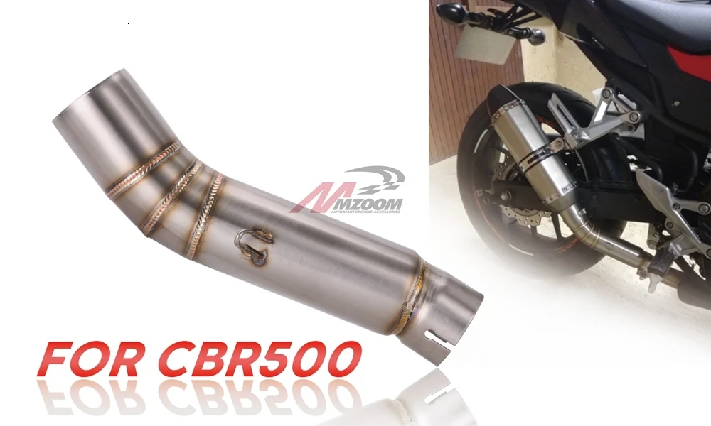 FOR cbr500 CBR 500R motorcycle exhaust contact middle pipe connector for HONDA CBR500R 2012 to