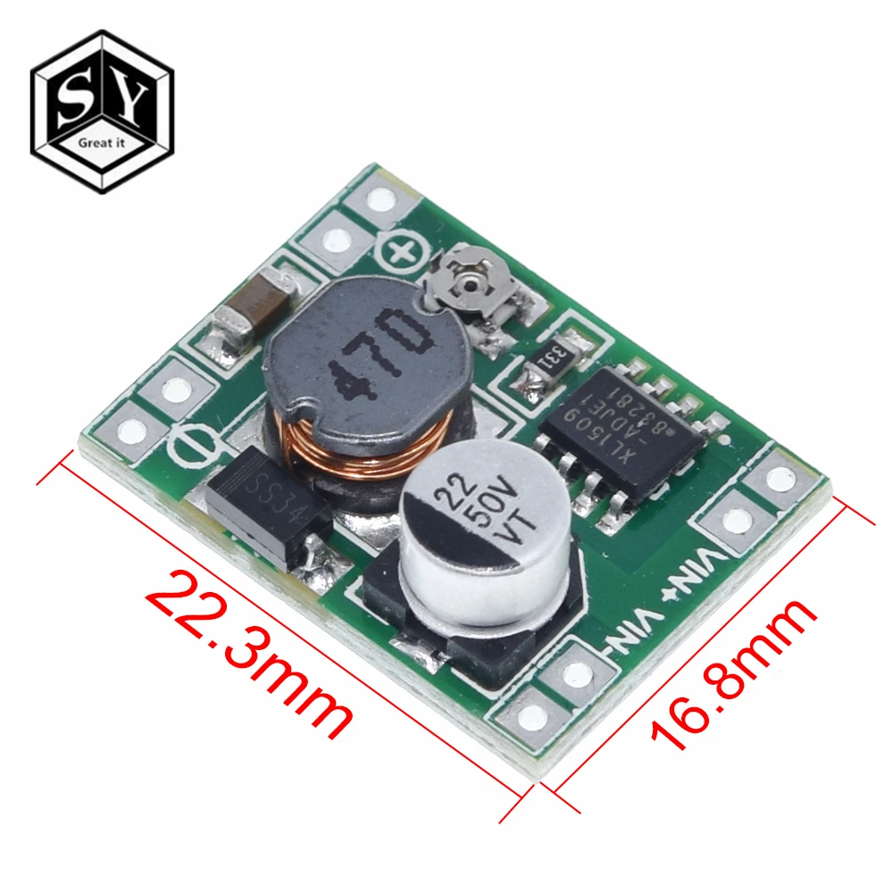 GREAT IT 1 шт. XL1509 понижающий модуль выходное напряжение регулируется супер мини