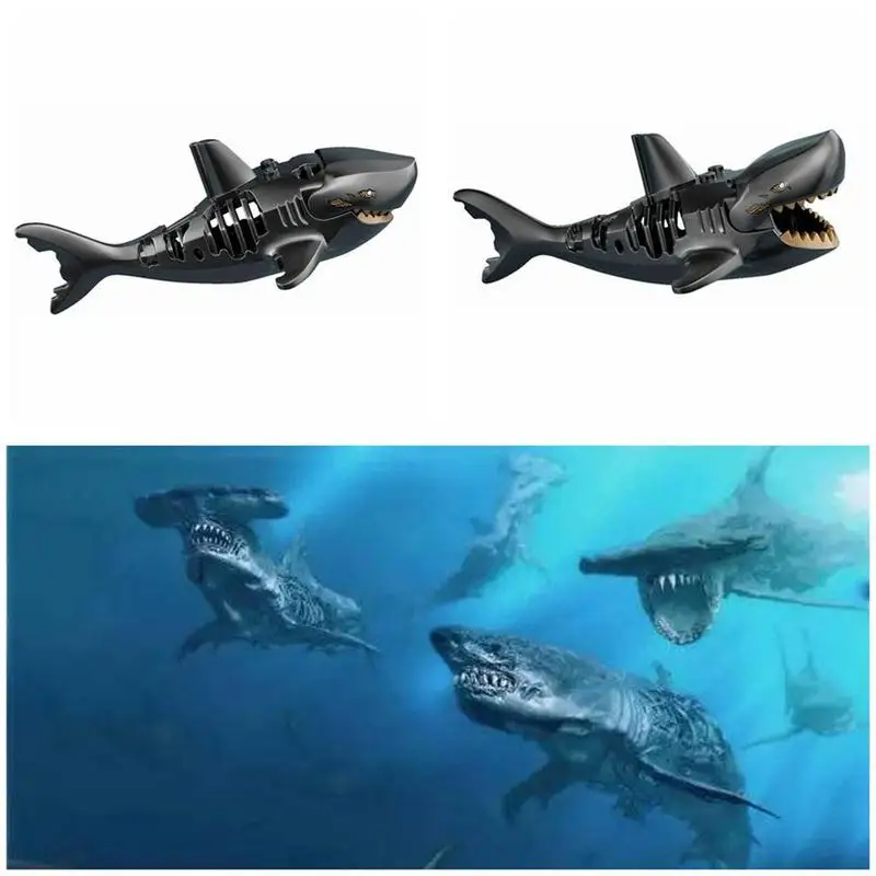 

Building Blocks 3D Shark Assembled Toys Ghost Zombie Of Sparrow Shark Hulk Caribbean Legoings Toys Pirates Jack The For Chi V6S7