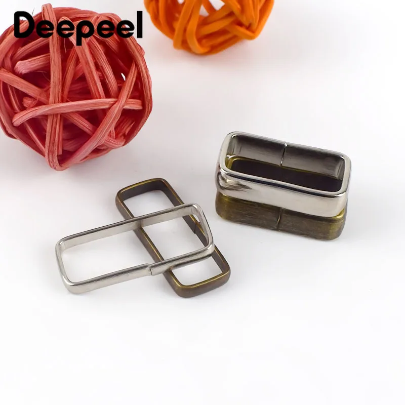 

Deepeel 20 шт. 20/25 мм Ручная петля для ремня медные серебряные ремни кольцевая Пряжка Сделай Сам кожаные ремни тесьма крючок аксессуары YK030