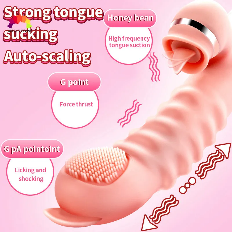 Безопасный силиконовый фаллоимитатор вибратор реалистичный язык лизание