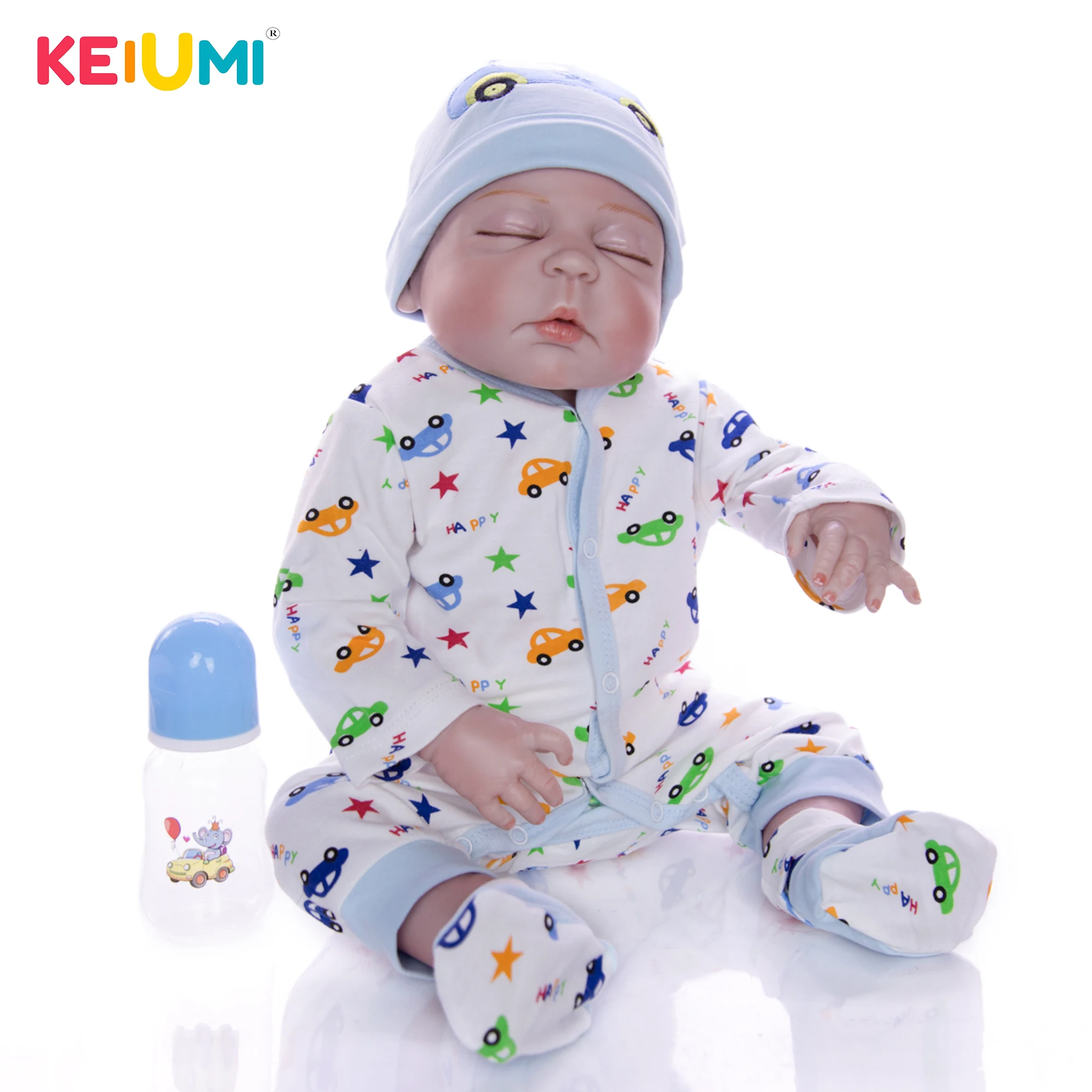 Силиконовые куклы Reborn KEIUMI True To Life 23 дюйма 57 см полностью виниловые Menino для малышей