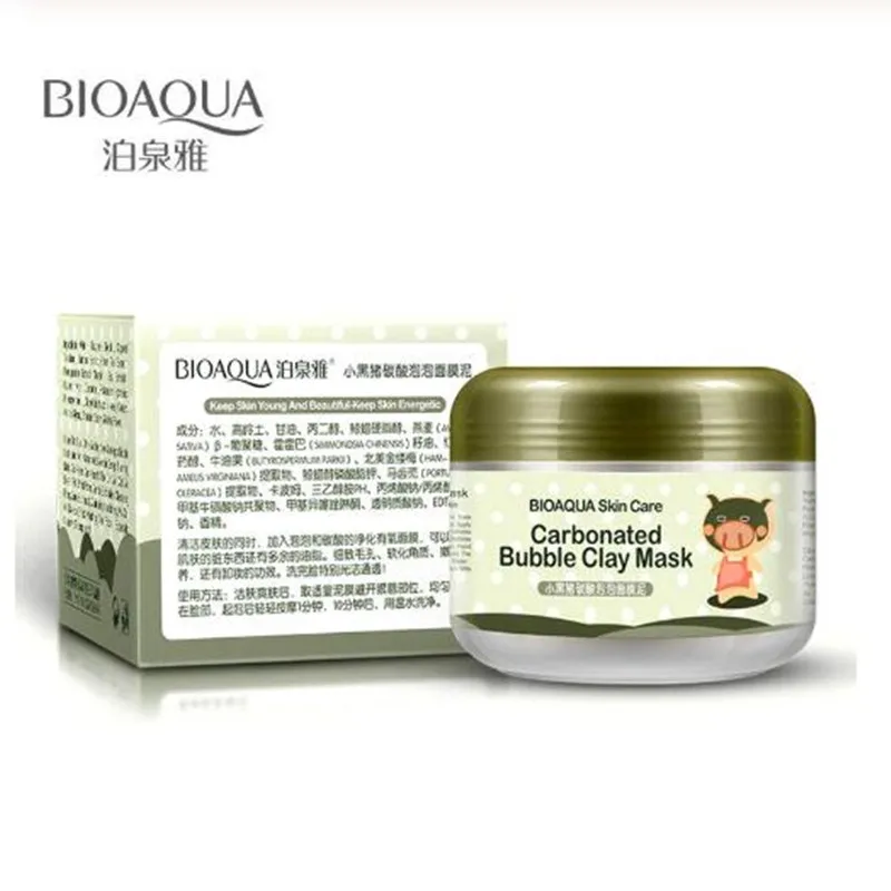 Маска для лица Уход за кожей отбеливающая газированная маска из пузырьковой