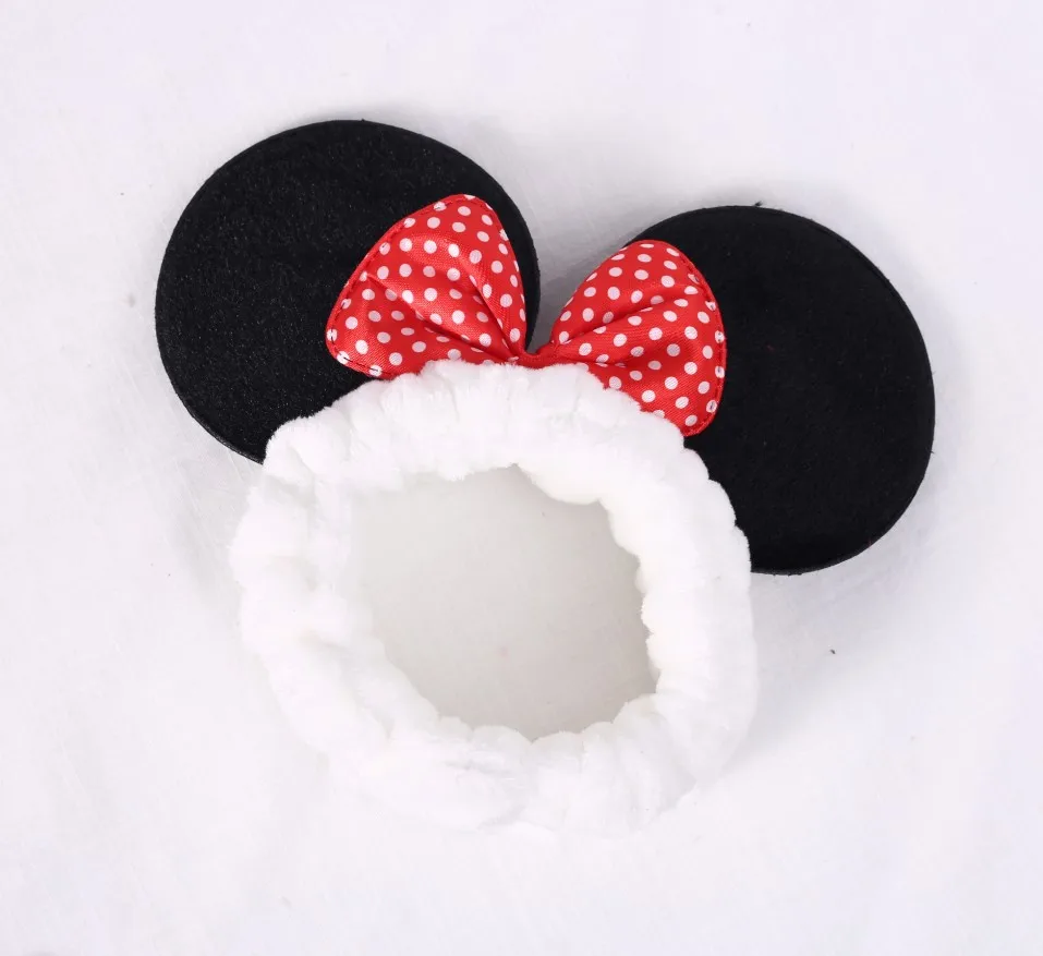 Повязка на голову в горошек с ушками Минни Маус | Игрушки и хобби