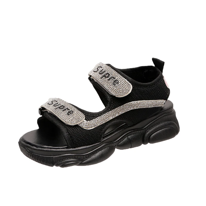 

Female Rhinestone Bear Sandals Tide Sponge Cake Thick Bottom Summer 2022 New Net Red Increase Soft Bottom Old Shoes