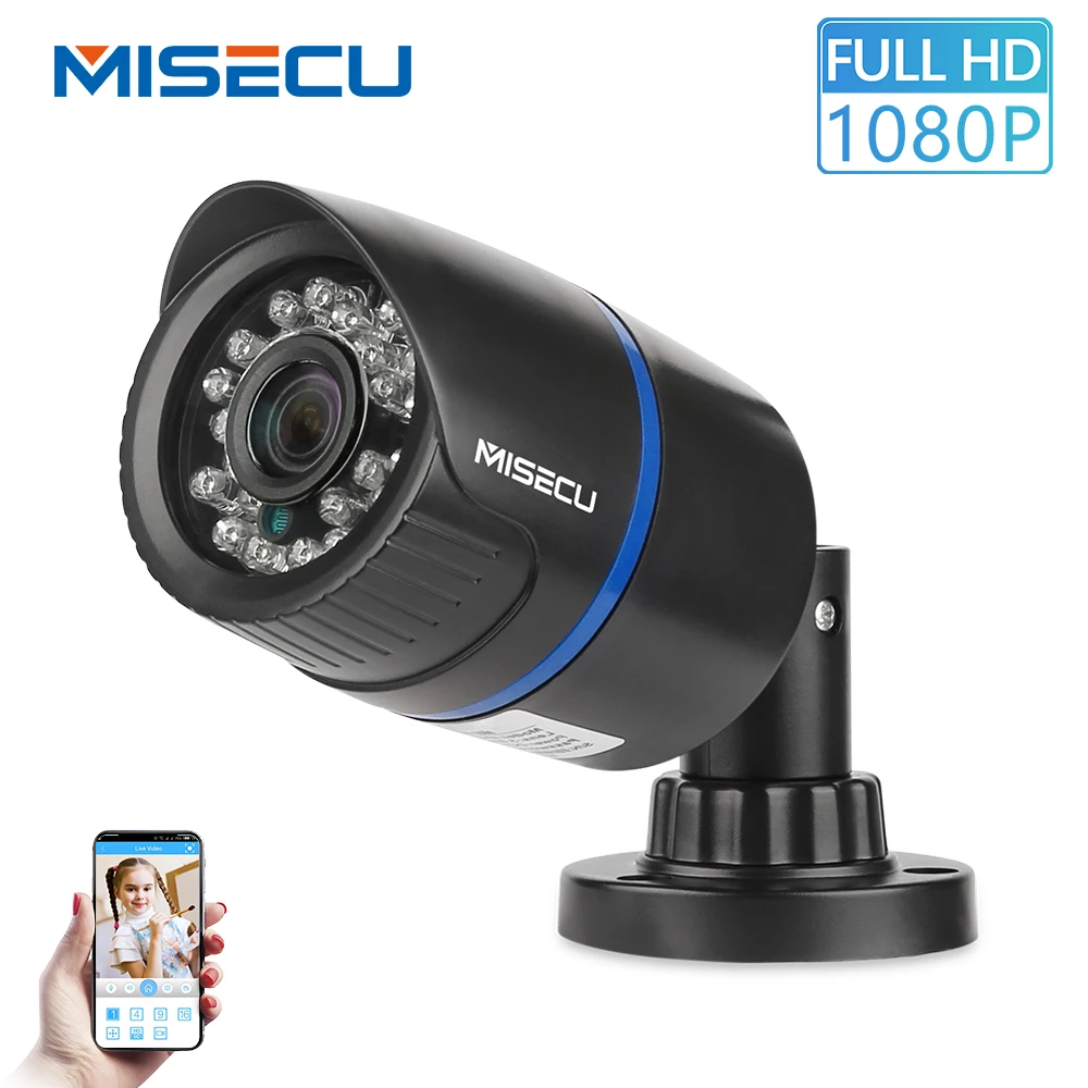 MISECU 2,8 мм IP Камера 1080 P 960 P 720 P ONVIF P2P обнаружения движения RTSP оповещение по электронной почте XMEye 48 V наружняя камера видеонаблюдения POE наружного видеонаблюдения