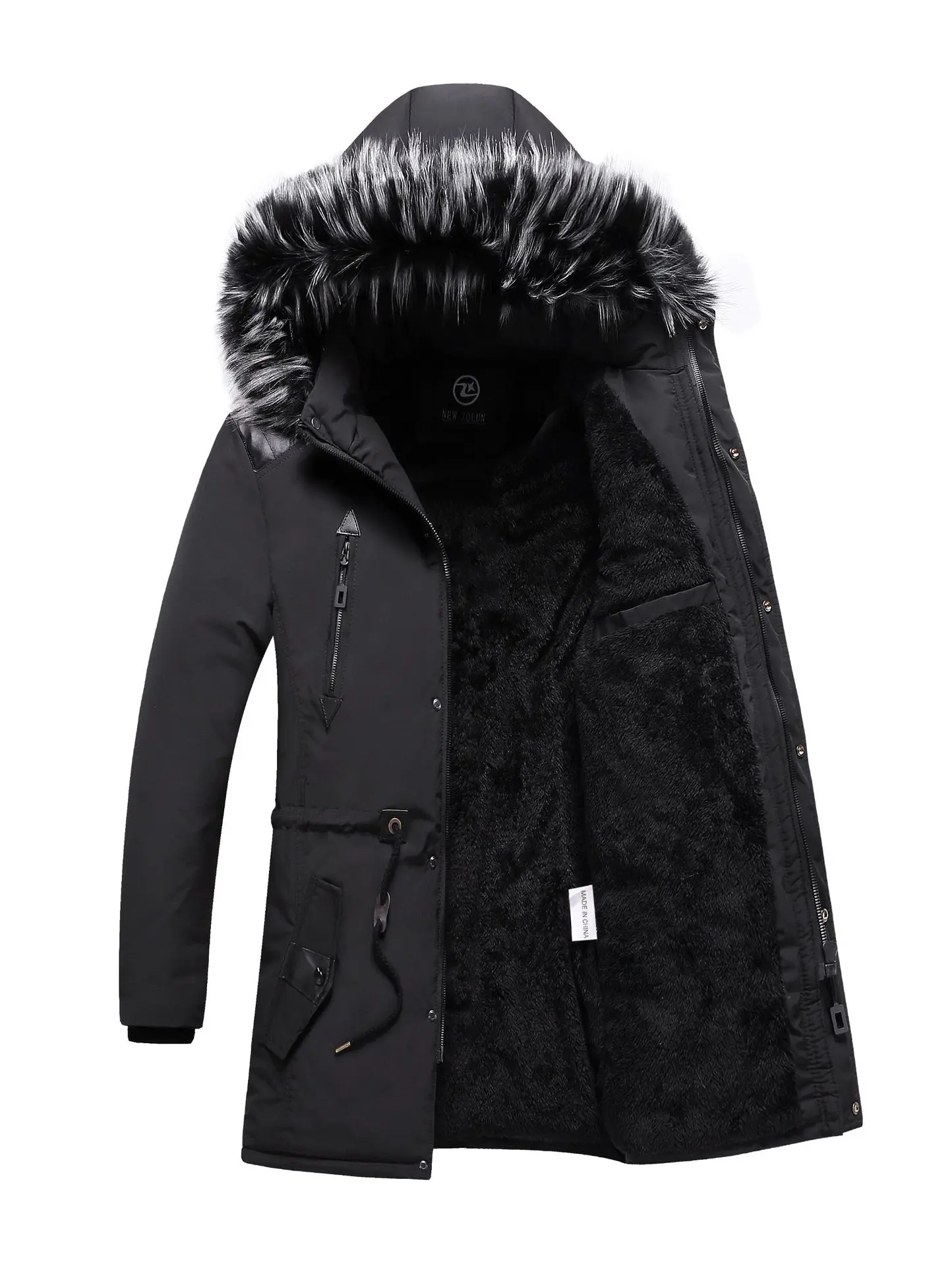 

2020 Winter Jacket Men Long Fur Collar Hooded Parka for Men Thick Warm Army Military Tactical Windproof Outerwear Sports Coat