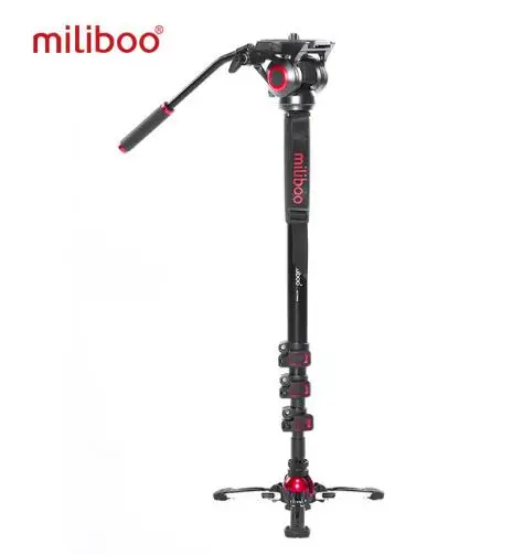 Miliboo MTT705BS карбоновый алюминиевый Портативный монопод для камеры с головкой для видеокамеры/DSLR - Цвет: MTT705II-AL
