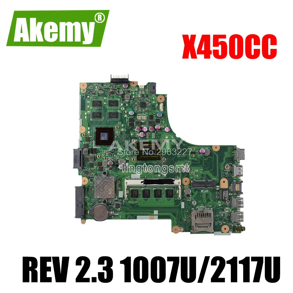 

X450CC материнская плата 1007u/2117U GT 720M REV2.3 для For For For For Asus X450CC материнская плата для ноутбука X450CC Материнская плата Тест 100% ОК