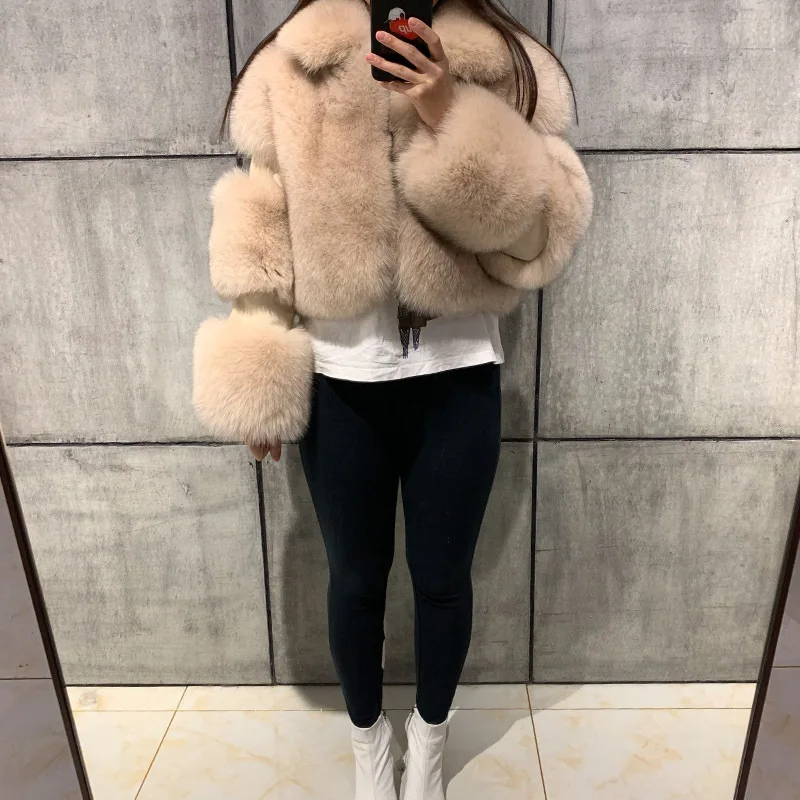 2021 Casaul Women's Winter Jacket High Quality Faux Fur Jacket Coat Patrchwork Winter Solid Color Clothes For Women Outfit