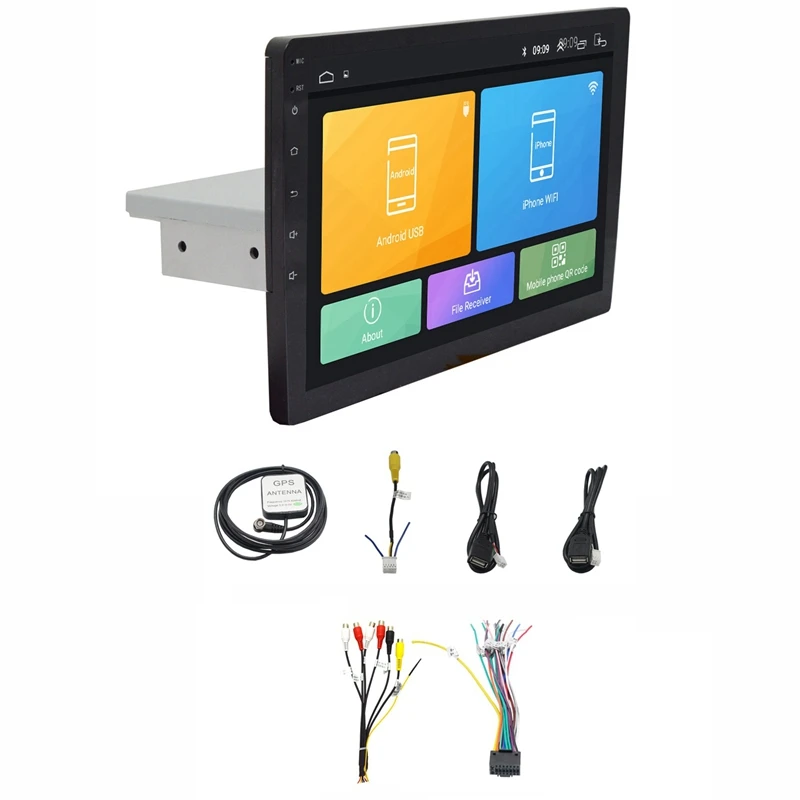 10 1 дюймов Android 8 автомобильный Mp5 плеер контактный экран Bluetooth радио Gps навигация Hd