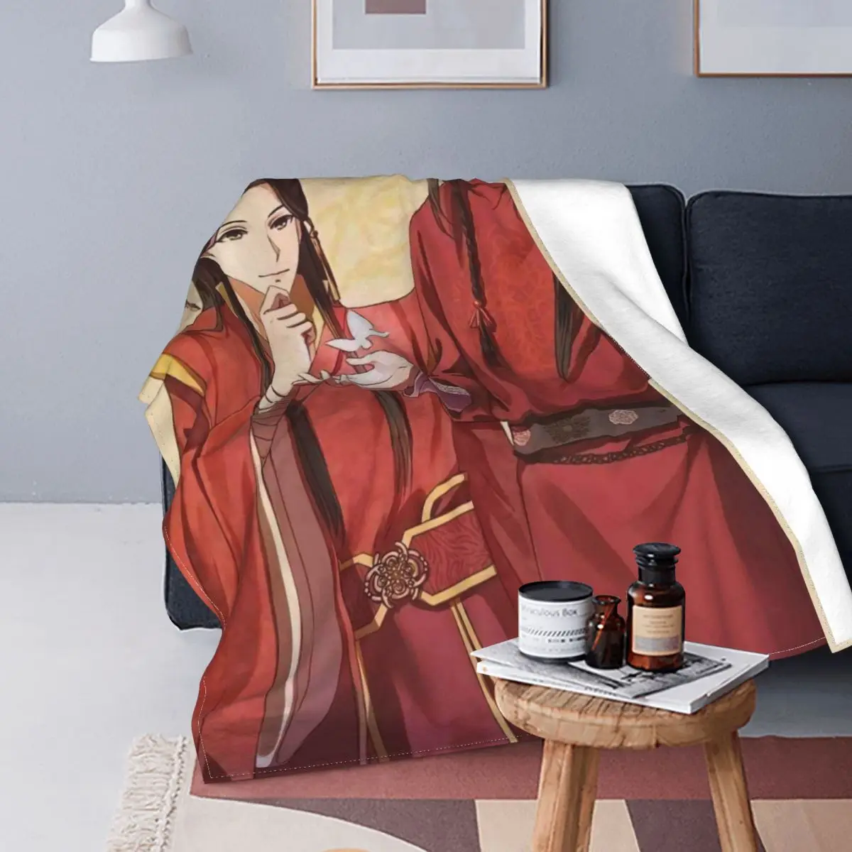 

Бархатный Коралл Tian Guan Ci Fu-Manta de terciopelo для общежития, manta fina с принтом новые животные, supersuave, portar,