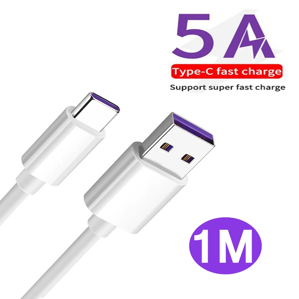 Кабель USB Type C для Huawei p30 5 А 1 м|Кабели питания| |
