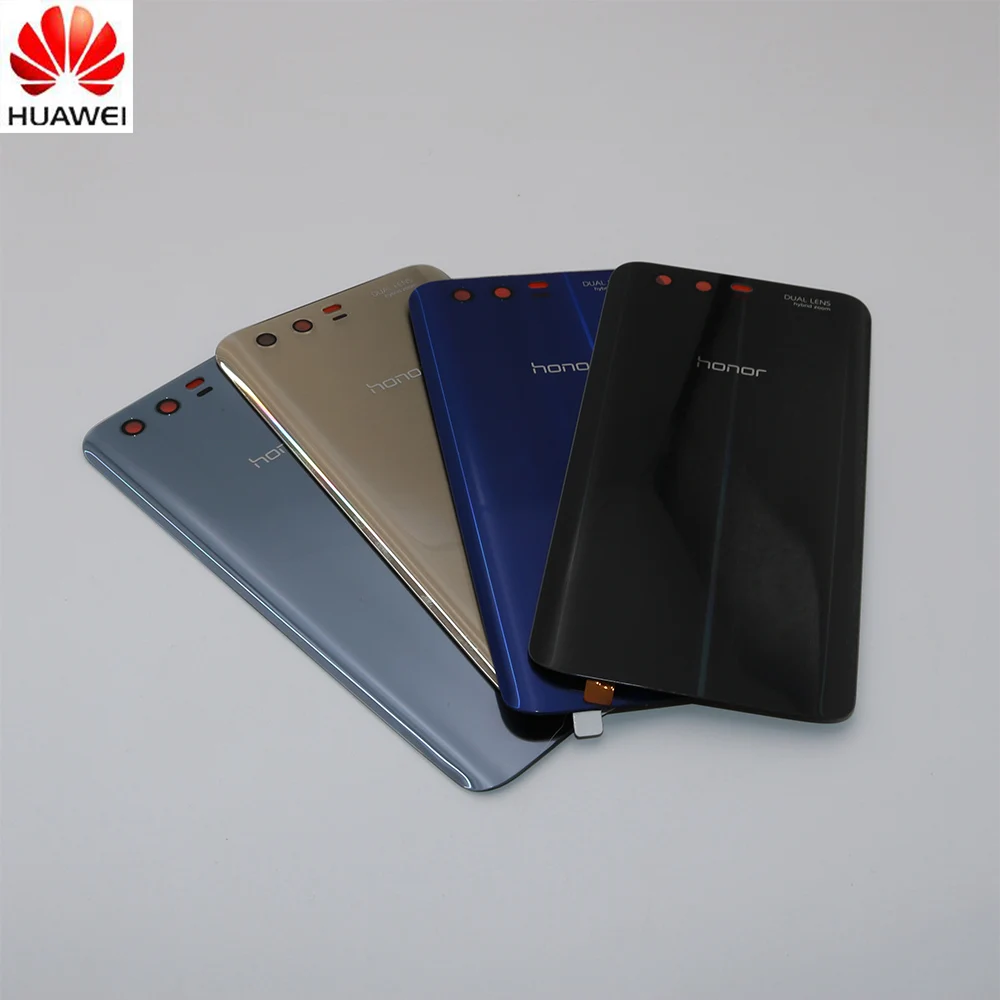 Задняя стеклянная крышка аккумулятора для Huawei Honor 9 Корпус задней двери панель