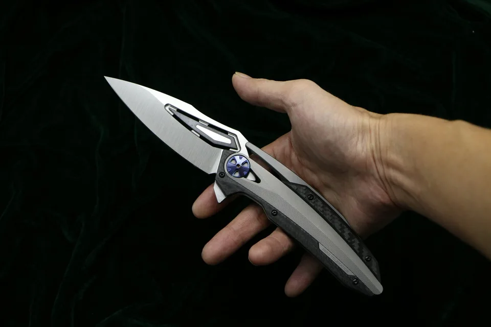 Kanedeiia ZT0999 складной нож M390 лезвие TC4 титановый рычаг CF утилита Кемпинг Охота выживания карманные Кухонные Ножи EDC инструмент