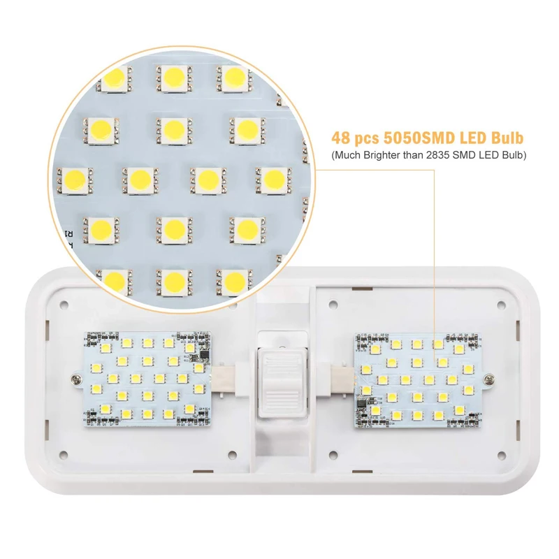 12 В светодиодный потолочный купольный светильник для домов на колесах