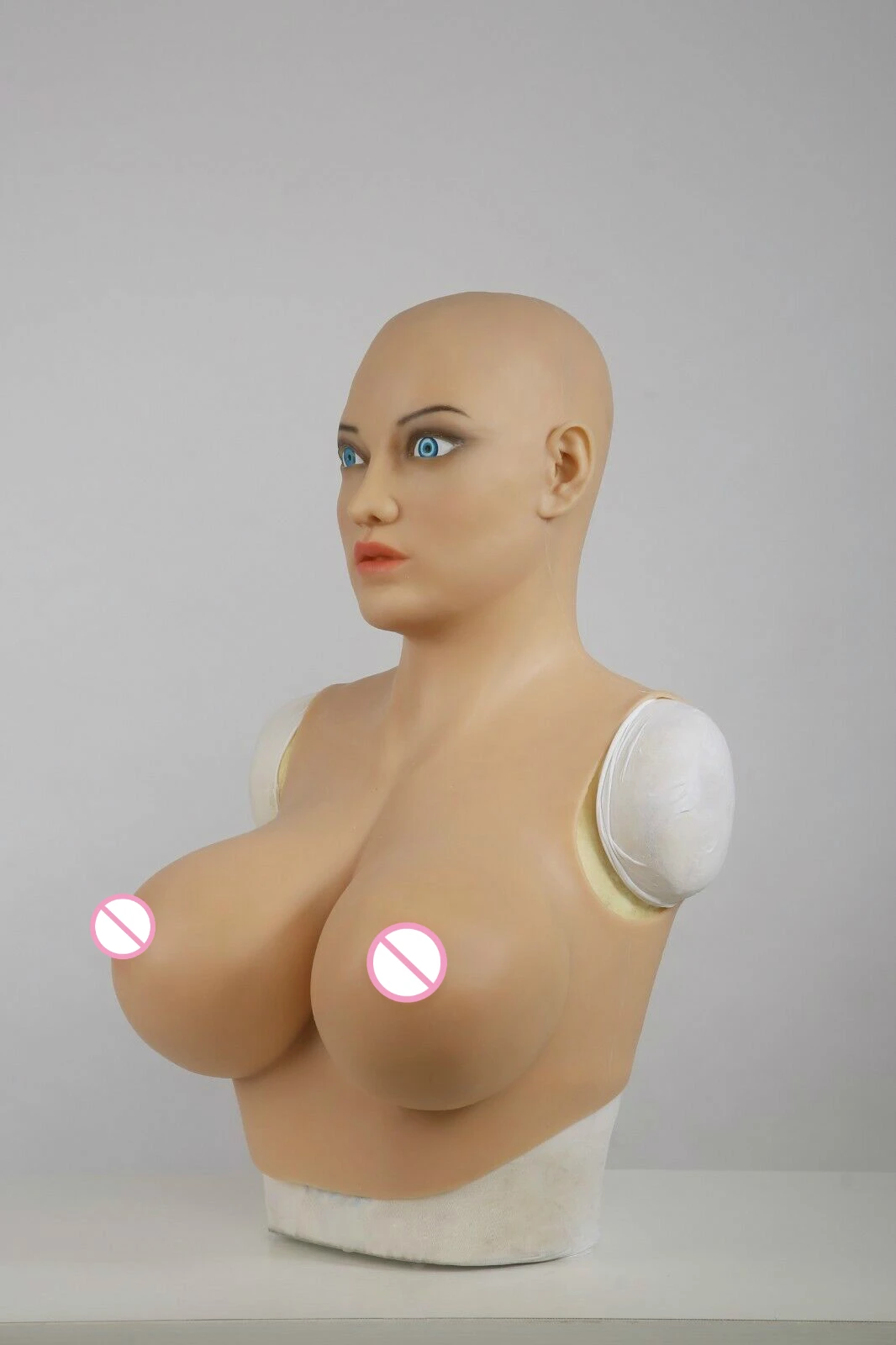 Bra Set Crossdresser Silicone Breast Transgender G Cup Elastic Cotton Filling Artificial Chest