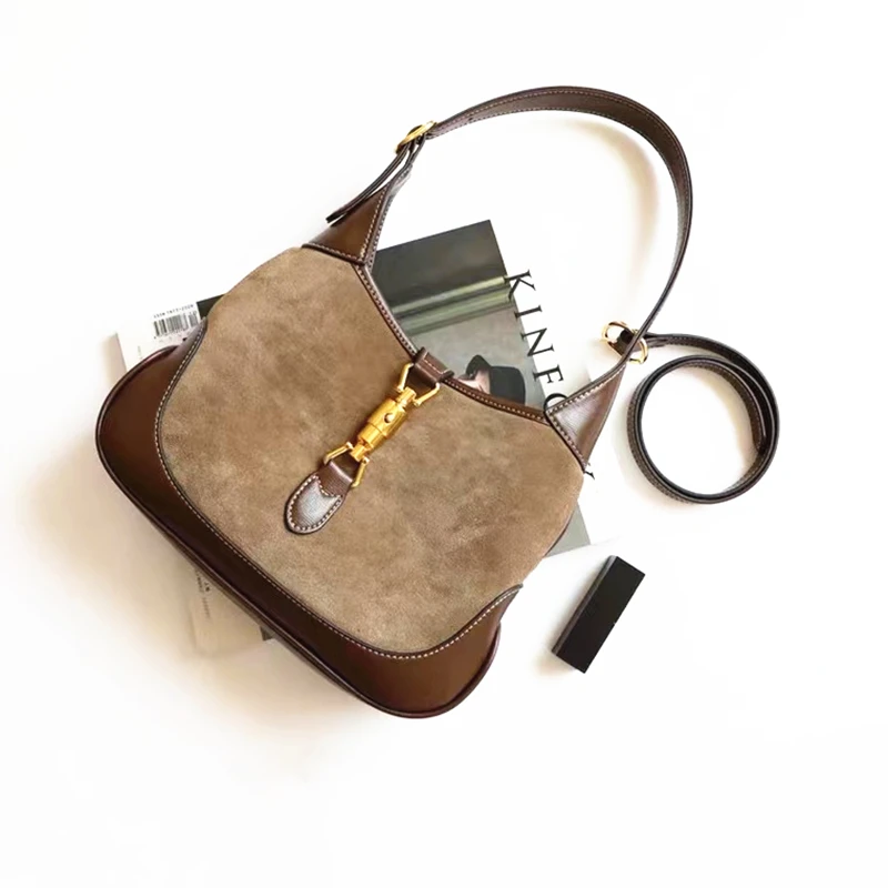 202 Роскошная Брендовая женская сумка из воловьей кожи дизайнерская через плечо в