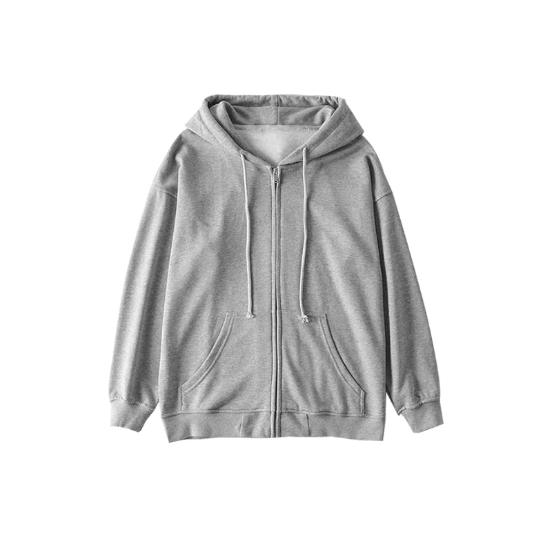 

2020 new European and American style loose and slim casual hooded sports zipper jacket