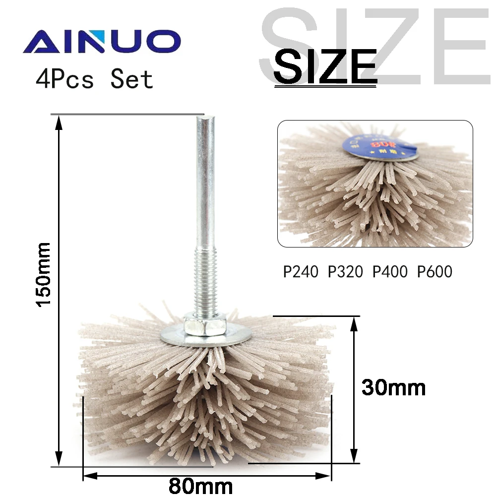 Абразивный проволочный шлифовальный круг нейлоновая кисть для полировки дерева
