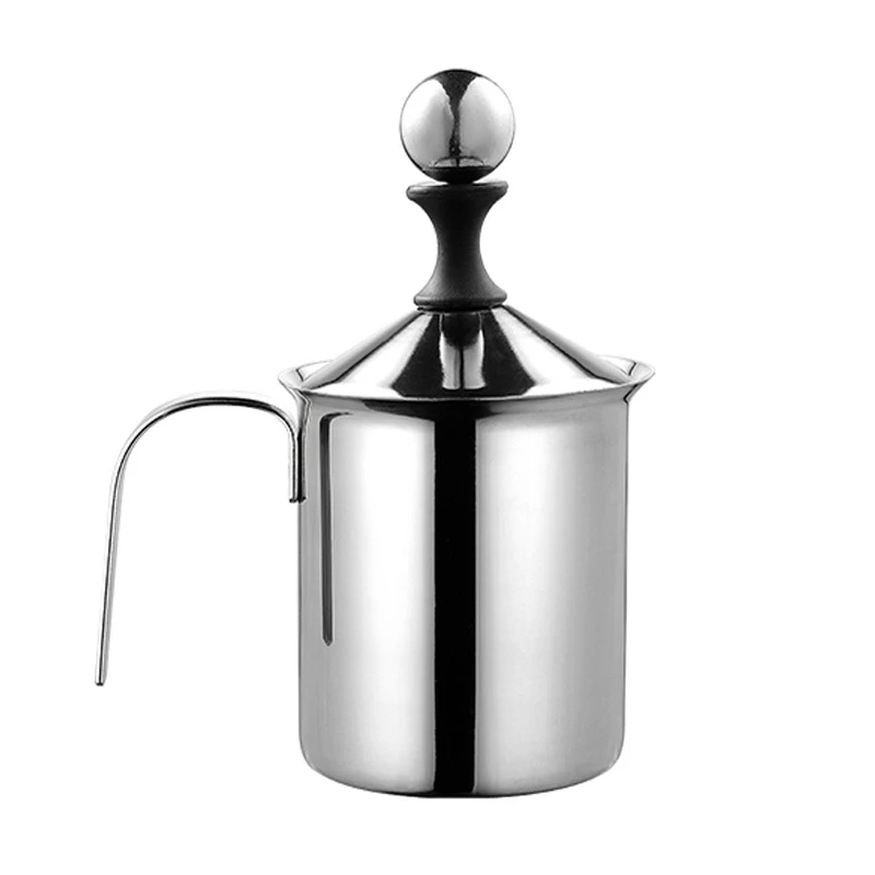 

Manual Milk Frother Stainless Steel Coffee Cappuccino Frothing Pot
