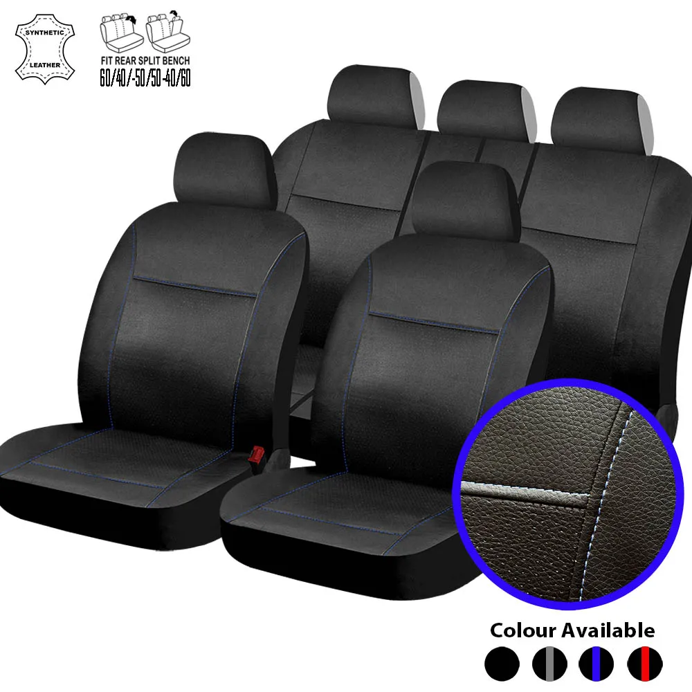 

Luxury Synthetic Leather Universal Full set Automotive Interior Accessories Classic Automobile Car Seat Cover