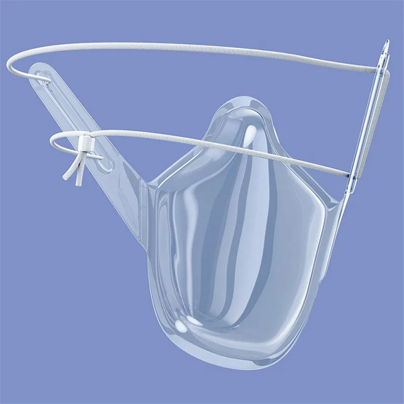 

Transparent Face Mask For Women Men Unisex Mouth Mask PET HD Clear Anti-Fog Reusable Breathable Durable Mouth Shield Mascarillas