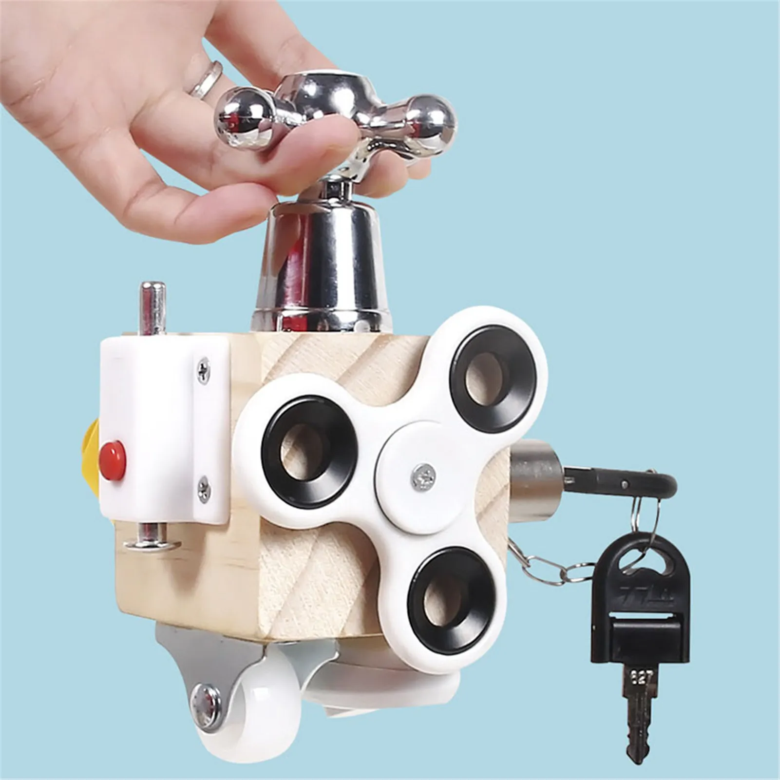 Busie доска блок Монтессори разблокировка игрушка смешной куб высокое качество