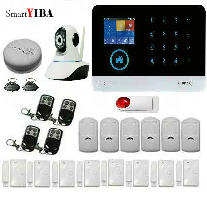 SmartYIBA беспроводная wifi 3g Сигнализация Аксессуары DIY комплект для домашней безопасности IOS Android приложение управление домашняя сигнализация+ 3g SIM GPRS SMS - Цвет: YB104021