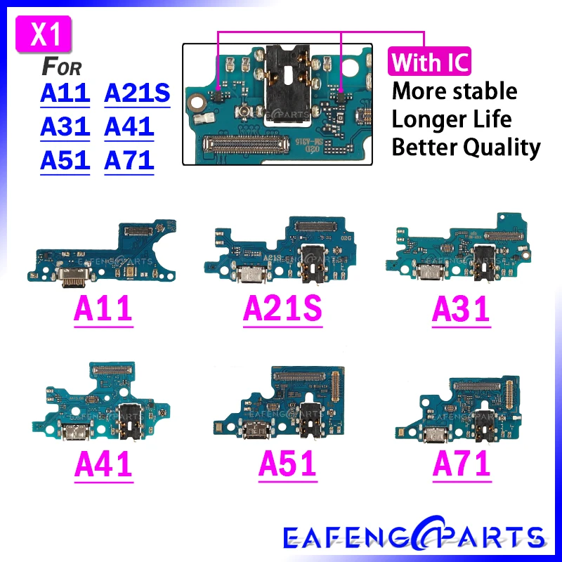 

Dock Connector Micro USB A115F A21S A715F Charger Port Flex Cable Microphone A315F Charging Board For Samsung A415F A515F A217F