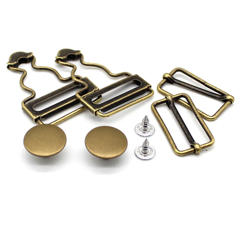 2 комплекта высококачественные джинсовые пуговицы в стиле ретро|Пряжки и крючки|