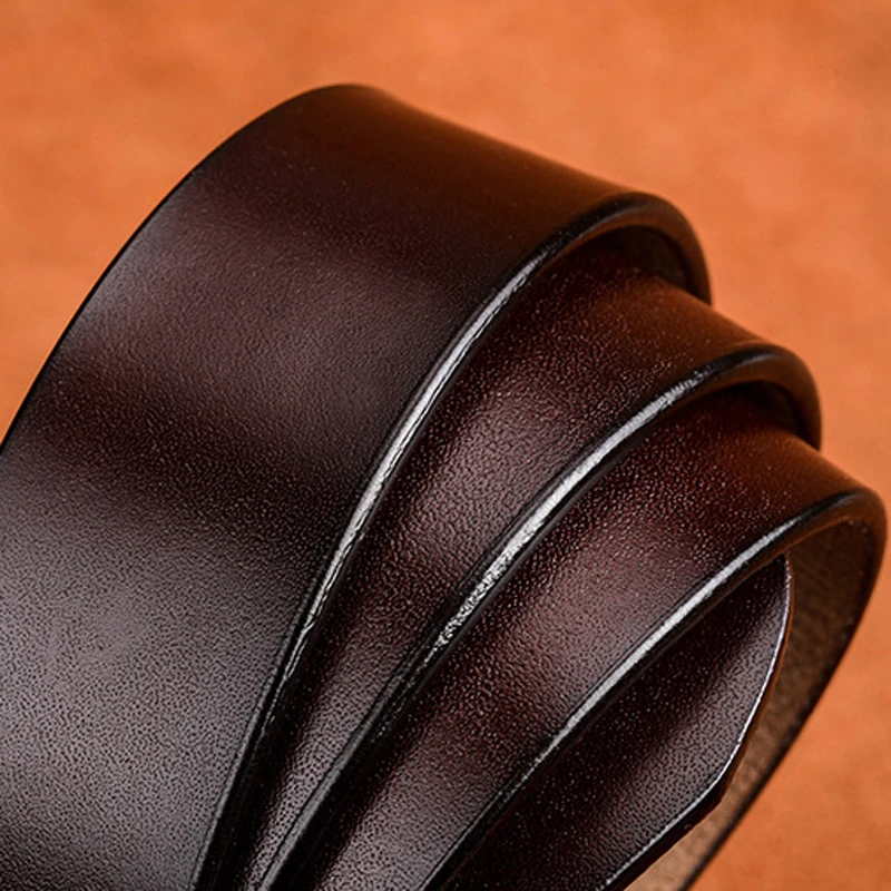 

fashion Second Layer Cow Leather Belt Luxury Strap Dress And Jeans Belts Fashion For Women Vintage Buckle casual wild belt