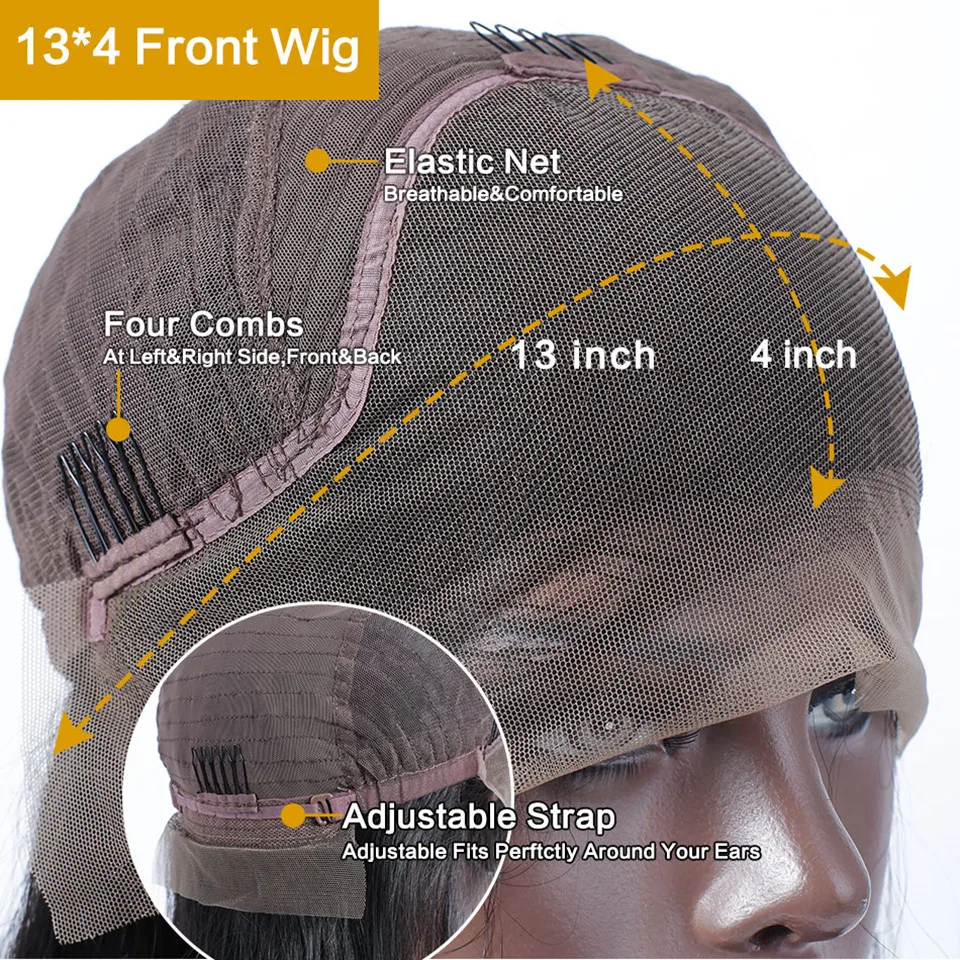 Дешевые 13X4 Синтетические волосы на кружеве человеческих волос парики с детскими