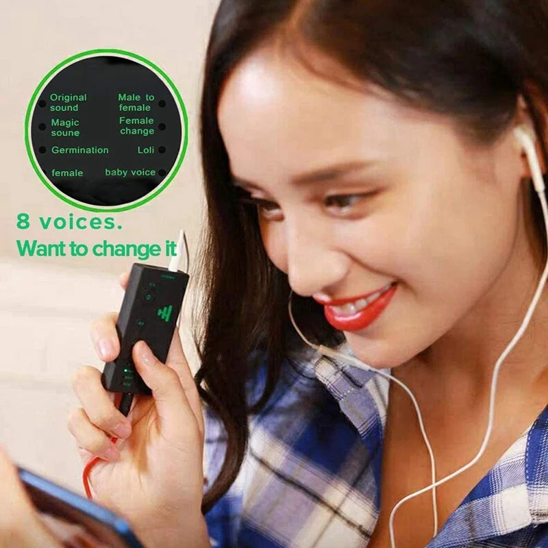 

Voice Changer, Handheld Microphone Voice Changer Sound Effects Machine for Kids, for Friends